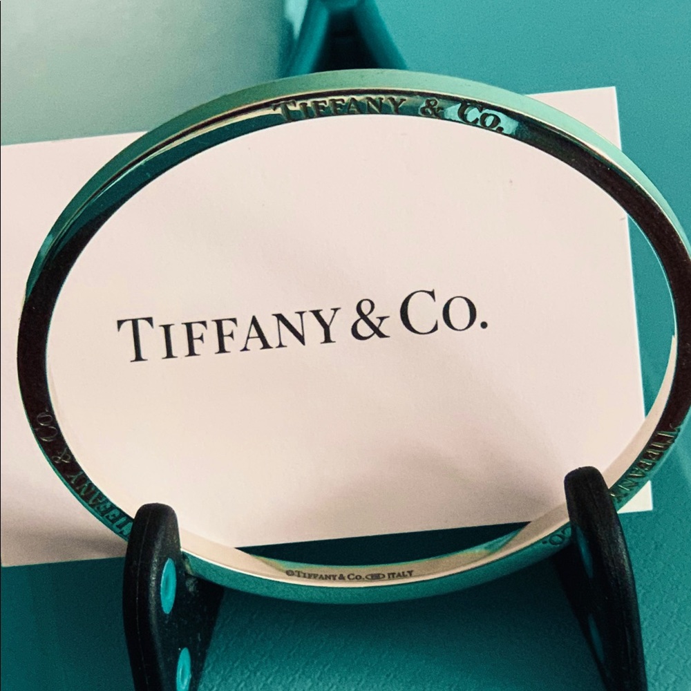 Tiffany & Co💙Very Rare Blue Enamel Bangle💙 - Picture 2 of 4